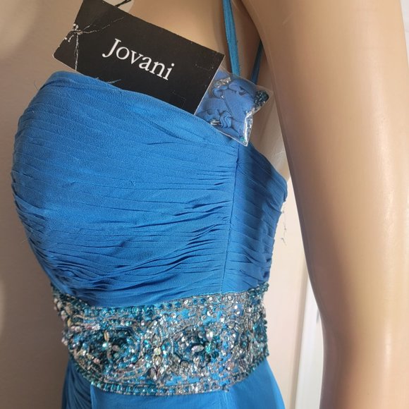 NWT Jolie HI and Low Gown in Turquoise - Picture 5 of 8